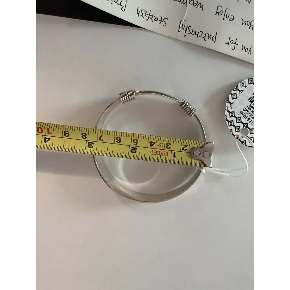 Starfish Project Silver Cuff Bangle Bracelet Adjustable NWT